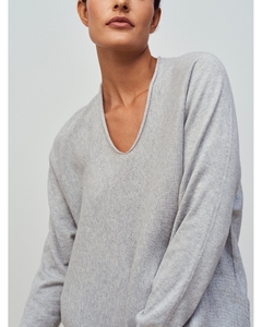 Blusa 100% algodão Anselmi sem costura gola V | 129678 - loja online