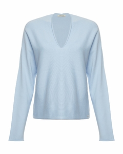 Blusa 100% algodão Anselmi sem costura gola V | 129678 - loja online