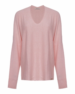 Blusa 100% algodão Anselmi sem costura gola V | 129678