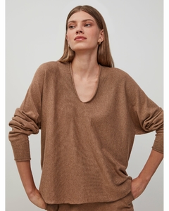 Blusa 100% algodão Anselmi sem costura gola V | 129678 na internet