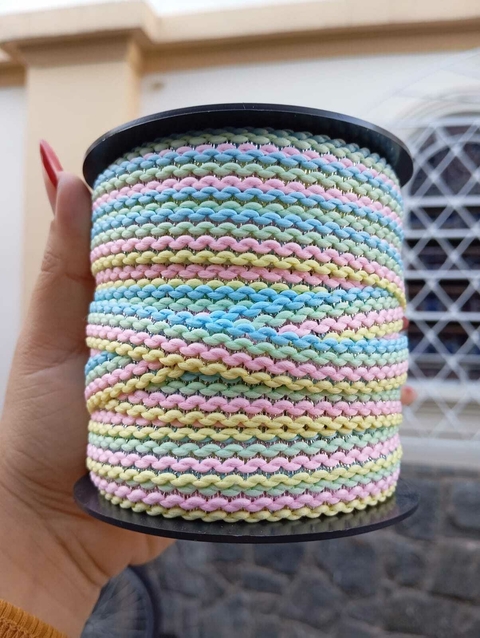 FITA PASSAMANARIA CANDY COM FILETE PRATA