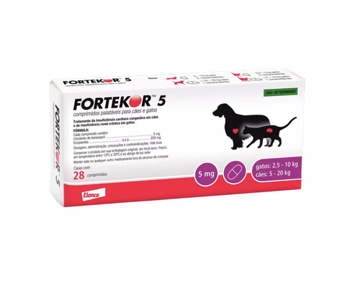 Fortekor 5mg Elanco 28 Comprimidos