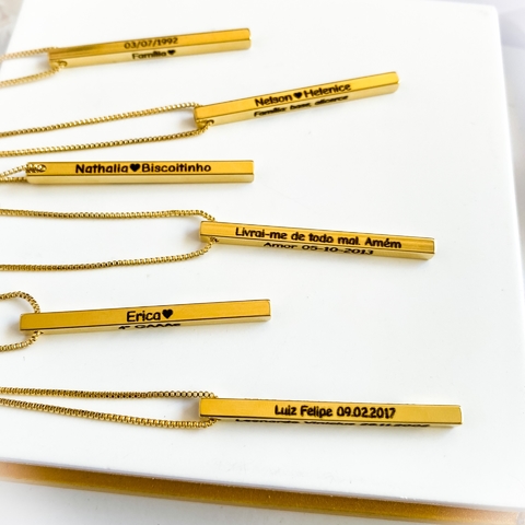 Colar cubo Personalizado - comprar online