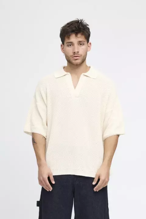 CHOMBA TEJIDA POLO OPORTO CRUDO