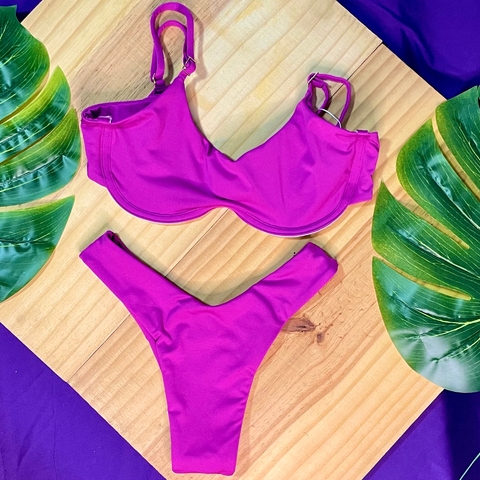 Biquíni Aro Coração Fúcsia