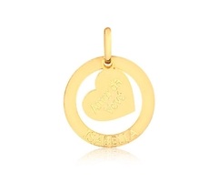 Pingente Gravação Coração - 10k