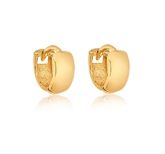 Brinco Argola Infantil Lisa Clic P - 10k