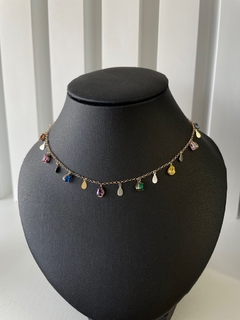 Gargantilha Pingentes Gotas - 10k - comprar online