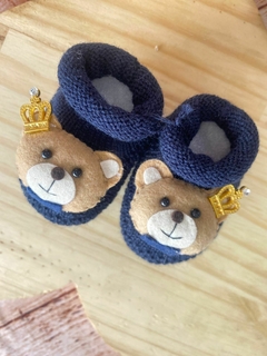 Sapatinho Tricot Ursinho Príncipe - loja online