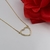 Colar Coração Cravejado Banhado com Ouro 18k - comprar online