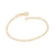 Pulseira Infantil elo groumet folheado a ouro 16cm 552023