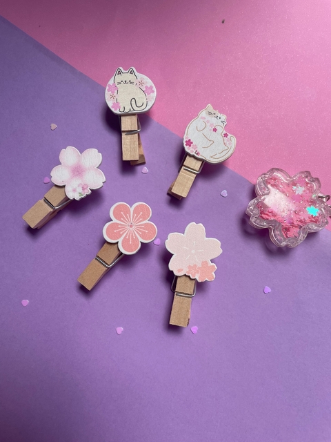 Mini Prendedor Flor Sakura