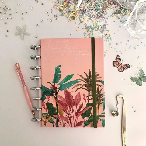 Caderno de Disco Floral - A4