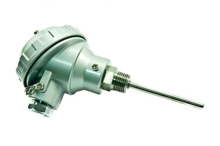 Termoresistência PT100 - Cabeçote KNE (Grande) - Rosca ao processo 1/2 x 14 NPT - Haste 6x100mm - Temperatura 0 a 300 Graus