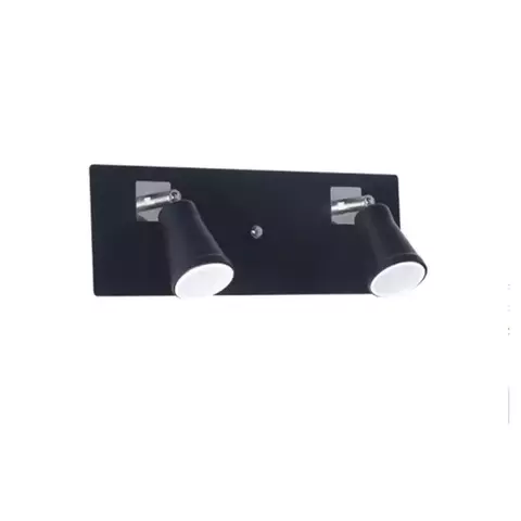 Aplique pared Dublín 2 luces negro - comprar online
