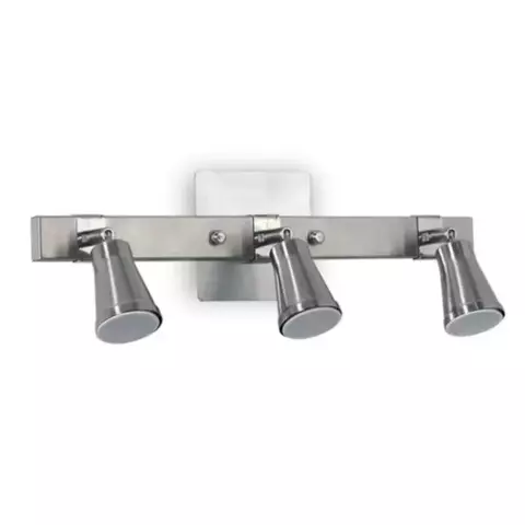 Aplique pared Dublín 3 luces acero - comprar online