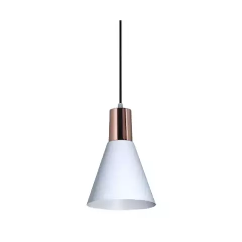 Colgante embudo metalico blanco - comprar online