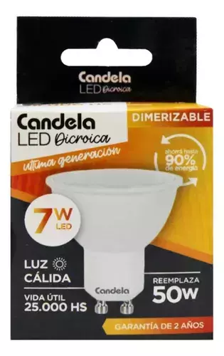 HALOPAR 16 LED 7W/21 DIMMER GU10 220V CALIDA 3000K CANDELA - 6816