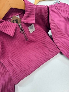 CONJ. MALHA TEXT. FUCSIA na internet