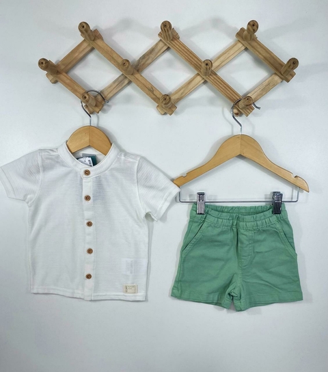 CONJ. CAM. TEXT BERM. BRIM VERD - comprar online