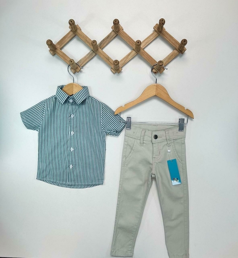 CAMISA SOCIAL LISTRADA - comprar online