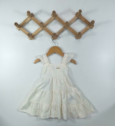 VESTIDO EM TECIDO TRABALHADO - comprar online