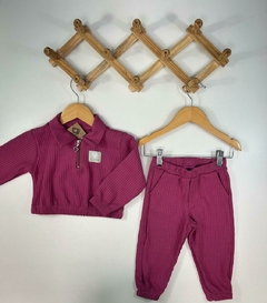 CONJ. MALHA TEXT. FUCSIA - comprar online