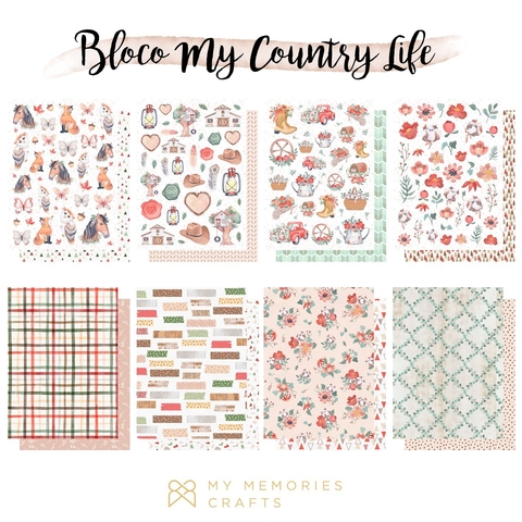 2 Unidades - Bloco A5 - Coleção My Country Life - MMCMCL-07 - comprar online