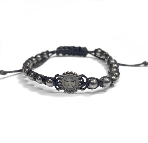 Pulseira Cruz de Malta Macramê