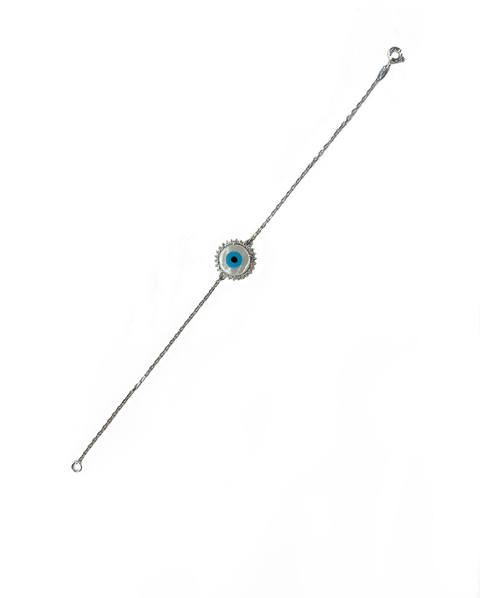 Pulseira Lady Olho Grego em Madrepérola e Diamantes