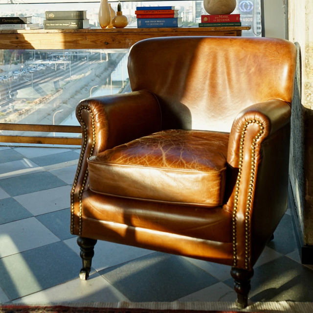 Poltrona Louisiana Marrom Vintage D'Rossi