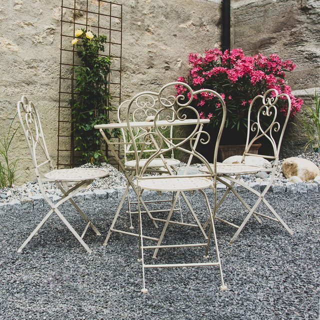 Conjunto Cadeiras e Mesa p/ Jardim Edicula Varanda Descanso Trama Napoli Plus Pedra Ferro A19