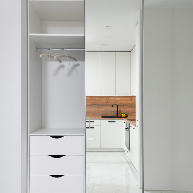 Guarda-Roupa Solteiro com Espelho Bahia III Branco