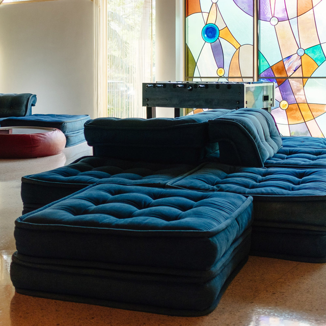 Sofá Retrátil e Reclinável Gramado Veludo Azul Marinho - comprar online