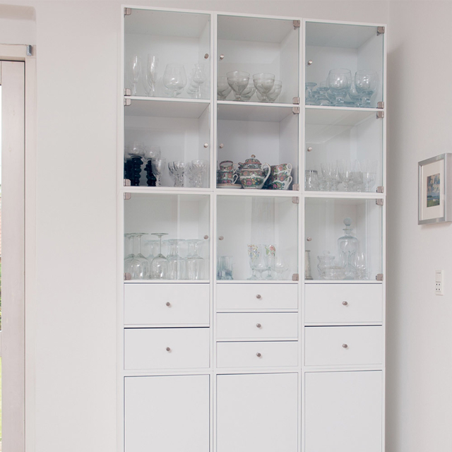 Armário Office Plus com Portas com Vidro - Branco - comprar online
