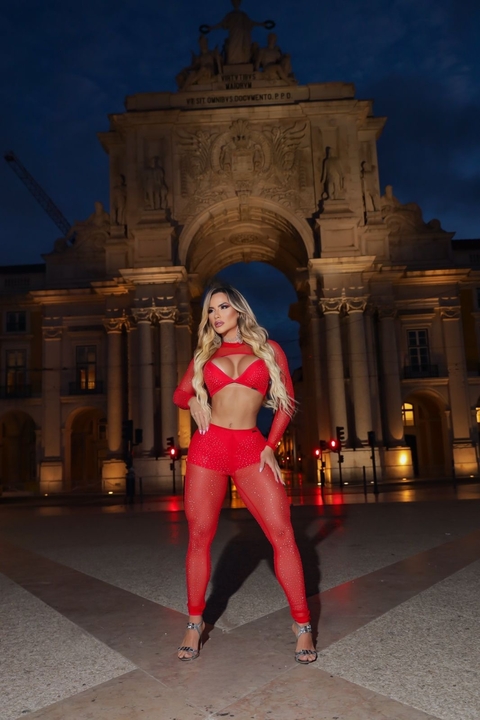 Conjunto Érika vermelho