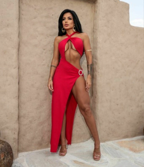 Vestido Angel vermelho