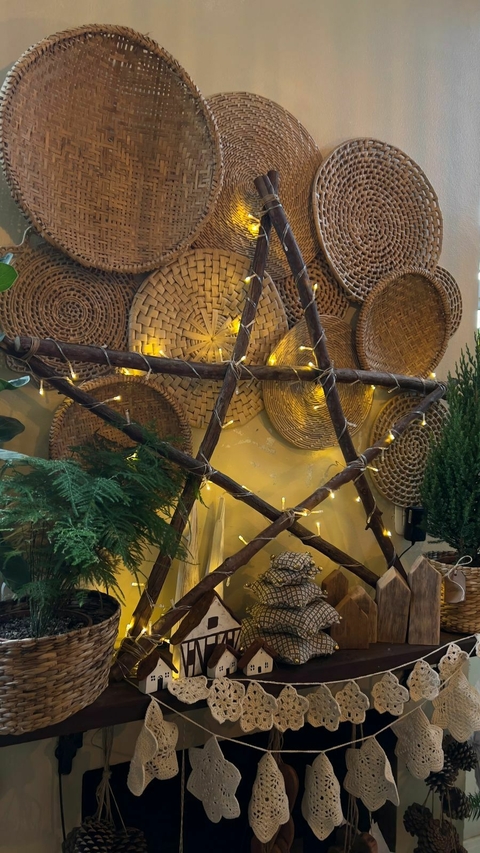 Estrela de Madeira Decorativa (A)