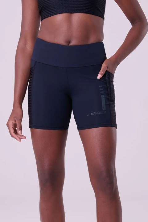 BERMUDA SIGNATURE SAMBA 15CM LUXE PRETO