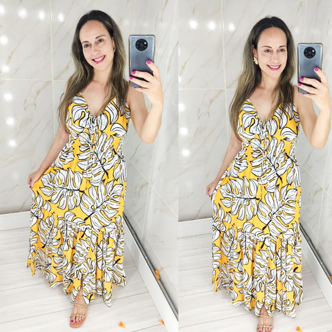 Vestido Longo Viscolinho Lindo