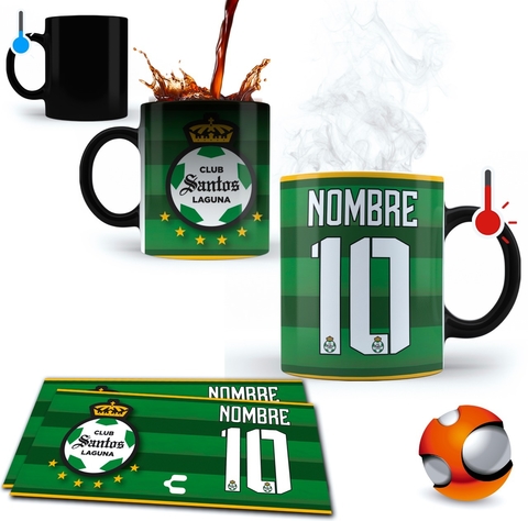 Taza Mágica Personalizada Santos 01