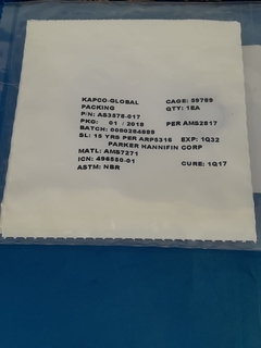 Anel de Vedação - PN/ AS3578-017 (Und) - comprar online