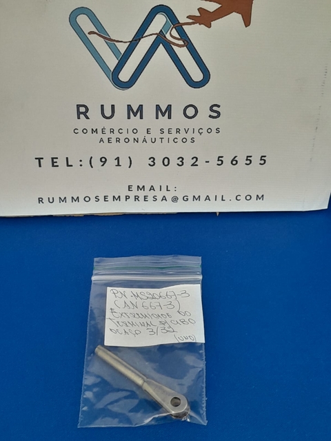 Extremidade do Terminal para Cabo de Aço 3/32- PN/ MS20667-3