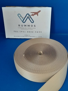 Correia de Cinto (Por Metro) Bege Claro Cessna (Textura Acetinada)) na internet