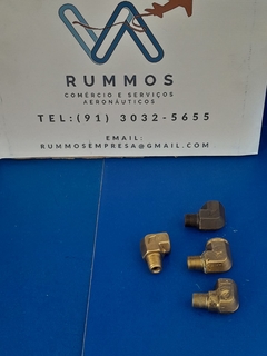 Cotovelo de Aeronave de Latão Encaixe Mangueira - PN/ AN914-2 - comprar online