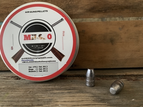 Slug tipo Nielsen punta sólida 165 gn .Cal.357/9mm