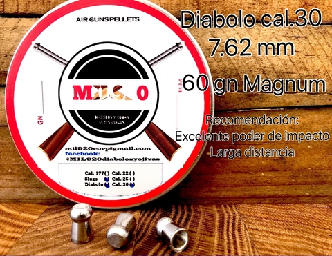 DIABOLO CAL.30/7.62 - 60 gn