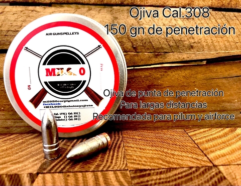 OJIVA CAL.308 / 150 gn
