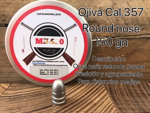 OJIVA CAL.357 / 9mm - 150 gn Round Nose