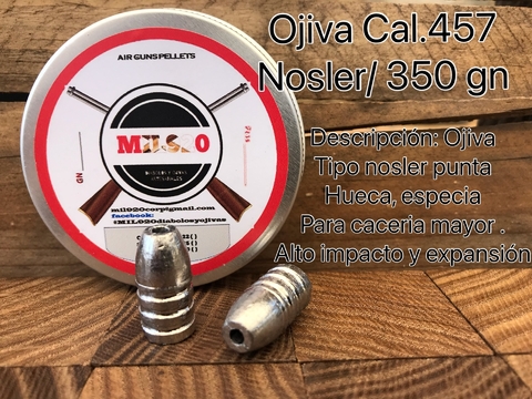 Slugs .457 Nosler HP / 350 gn
